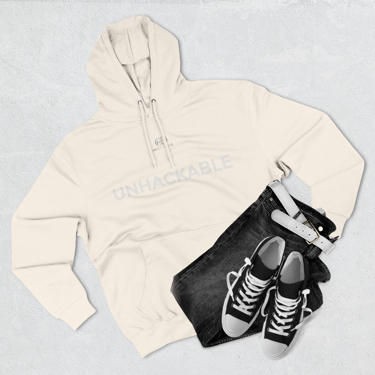Hoodie Premium Oversized "UNHACKABLE" – NextMove