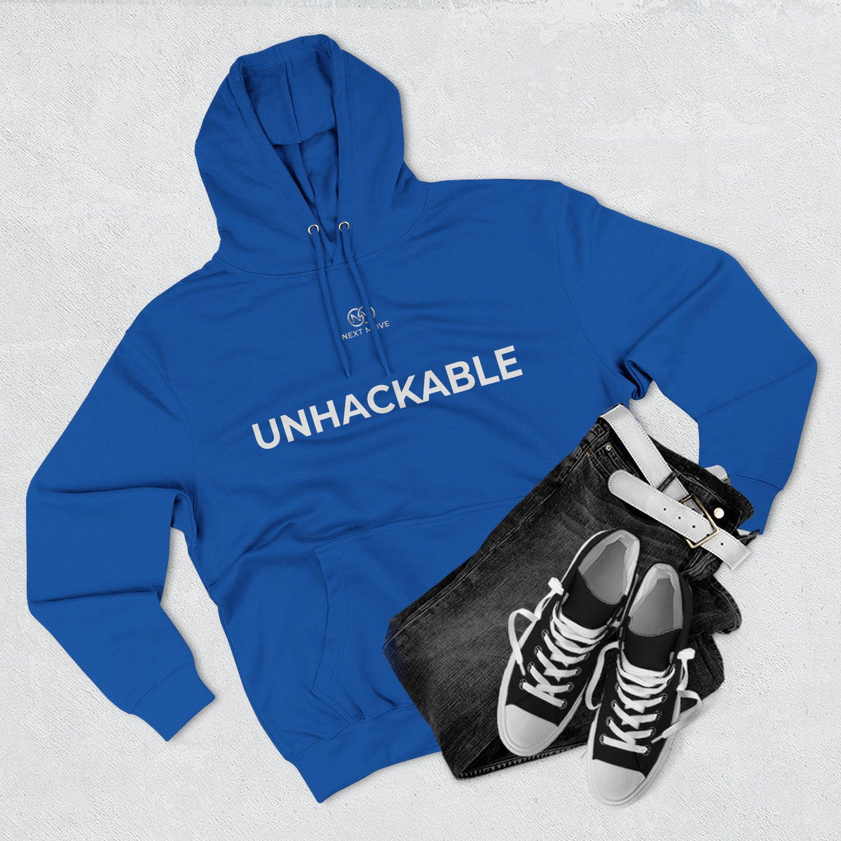 Hoodie Premium Oversized "UNHACKABLE" – NextMove