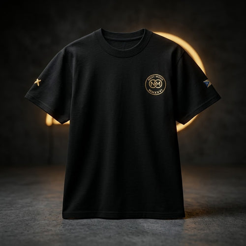 NEXT MOVE — "PR Gold Coordinates" Premium Streetwear Heavyweight Tee